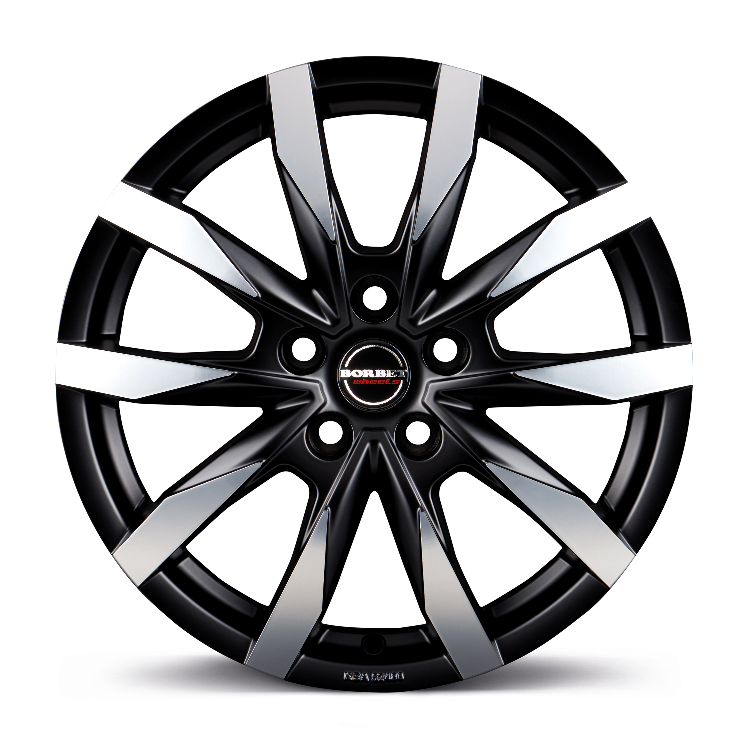 Borbet CW5 Matt Black Polished Alloy Wheel Product Image #3