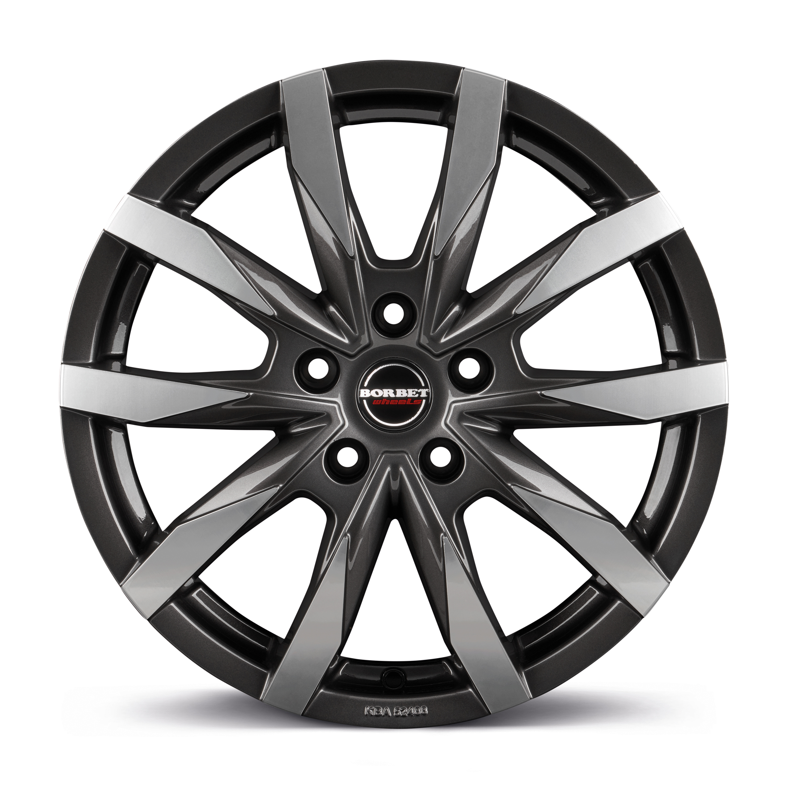 Borbet CW5 Mistral Anthracite Glossy Polished Alloy Wheel Product Image #3