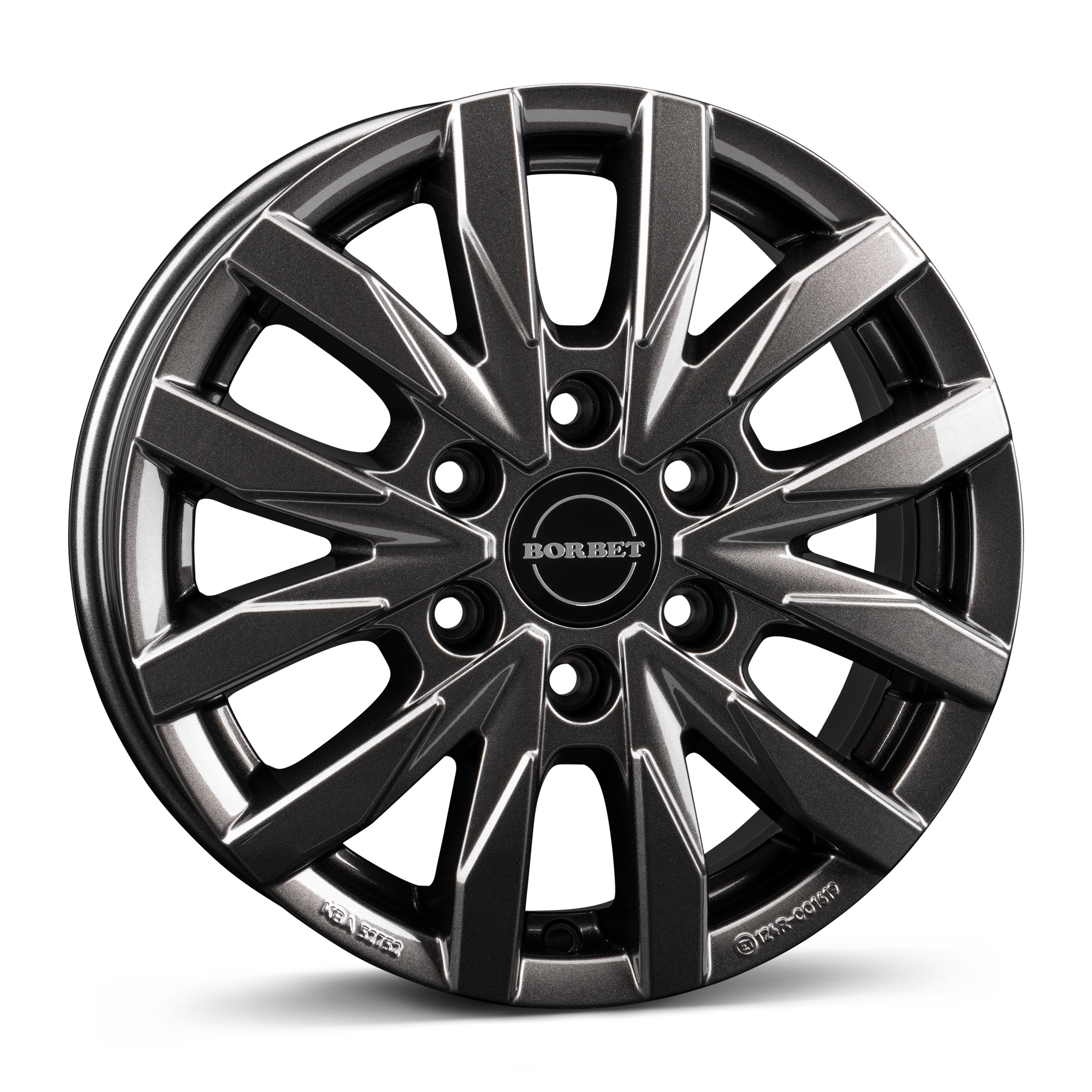 Borbet CW6 Mistral Anthracite Glossy Alloy Wheel Product Image #1