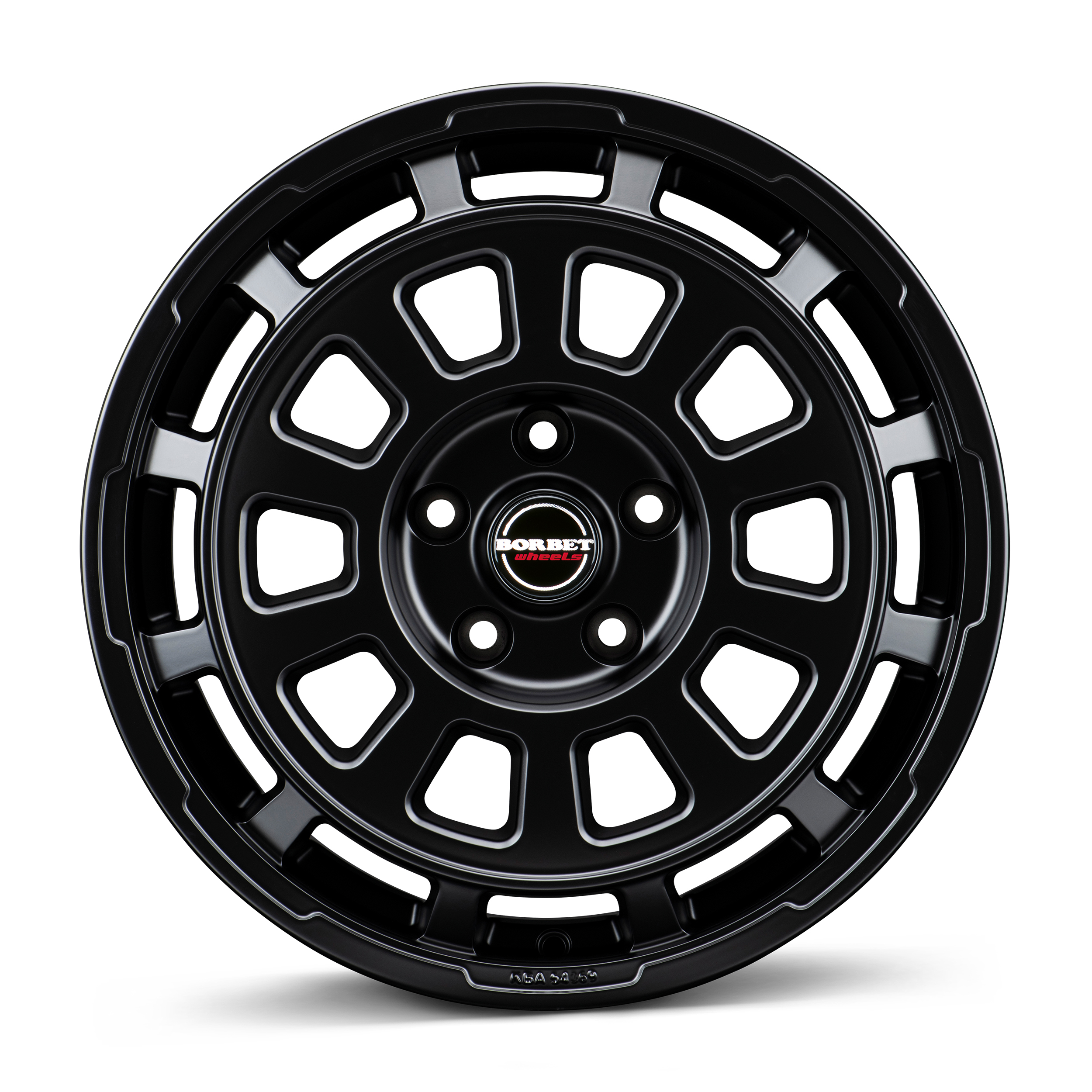 Borbet CW7 Matt Black Alloy Wheel Product Image #1
