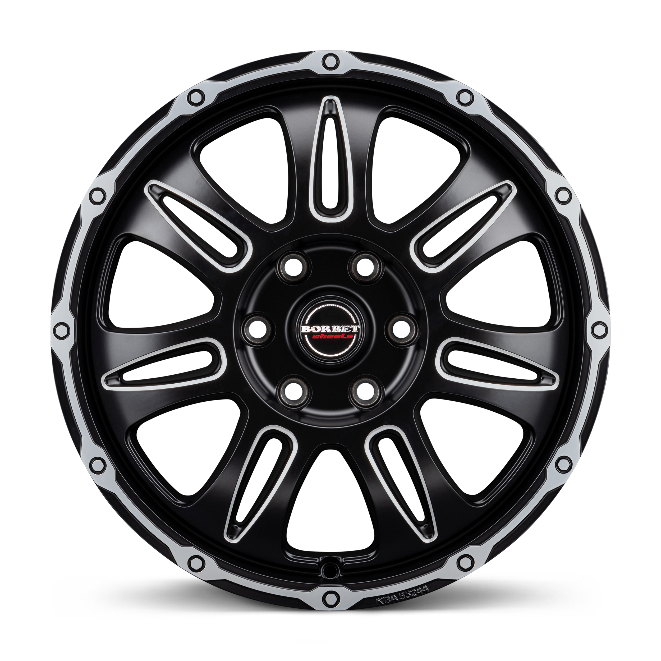 Borbet CW8 black rim window polished matt Alloy Wheel Product Image #1