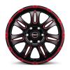 Borbet CW8 red rim window polished matt Wheel Img 1