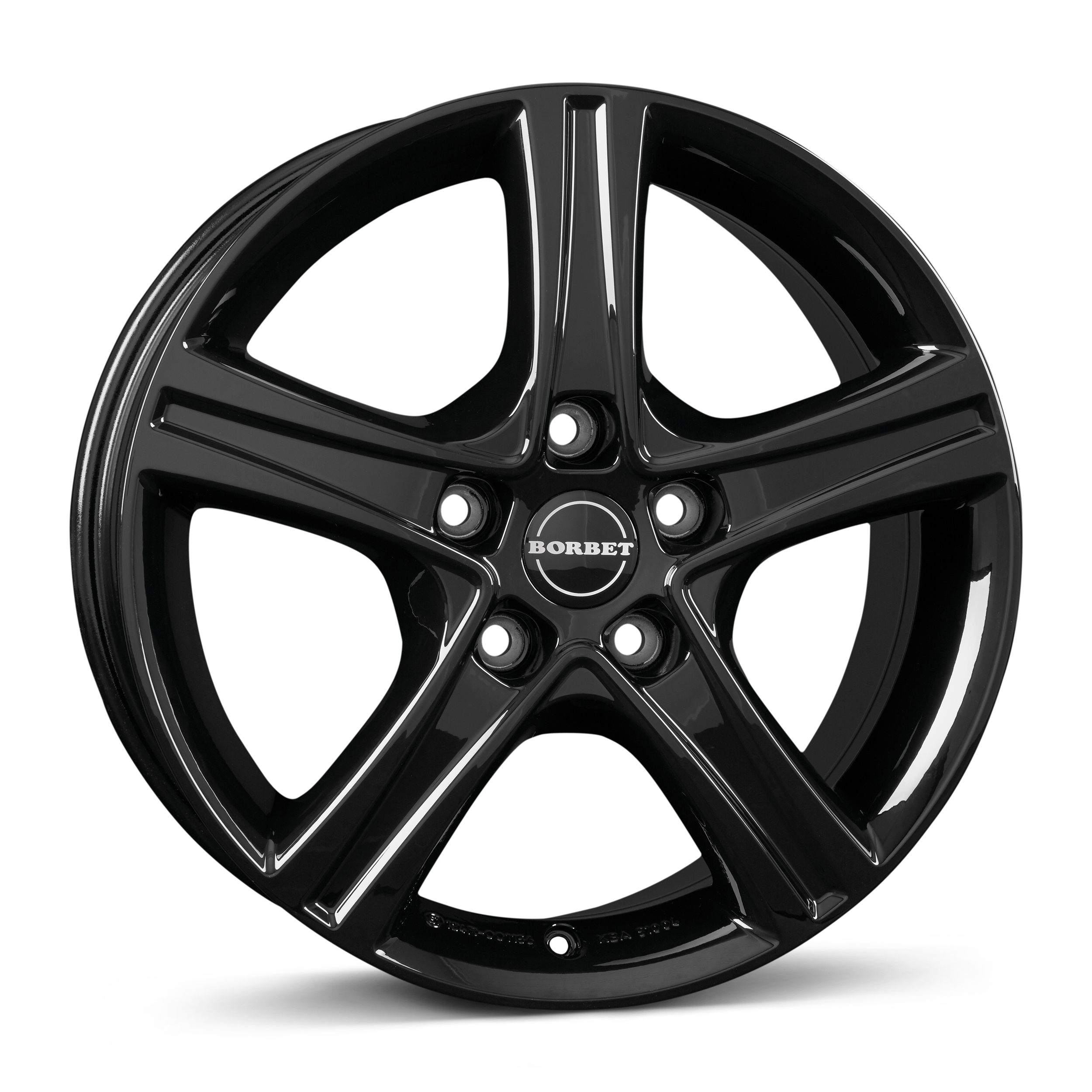 Borbet CWD Black Glossy Polished Alloy Wheel Product Image #1