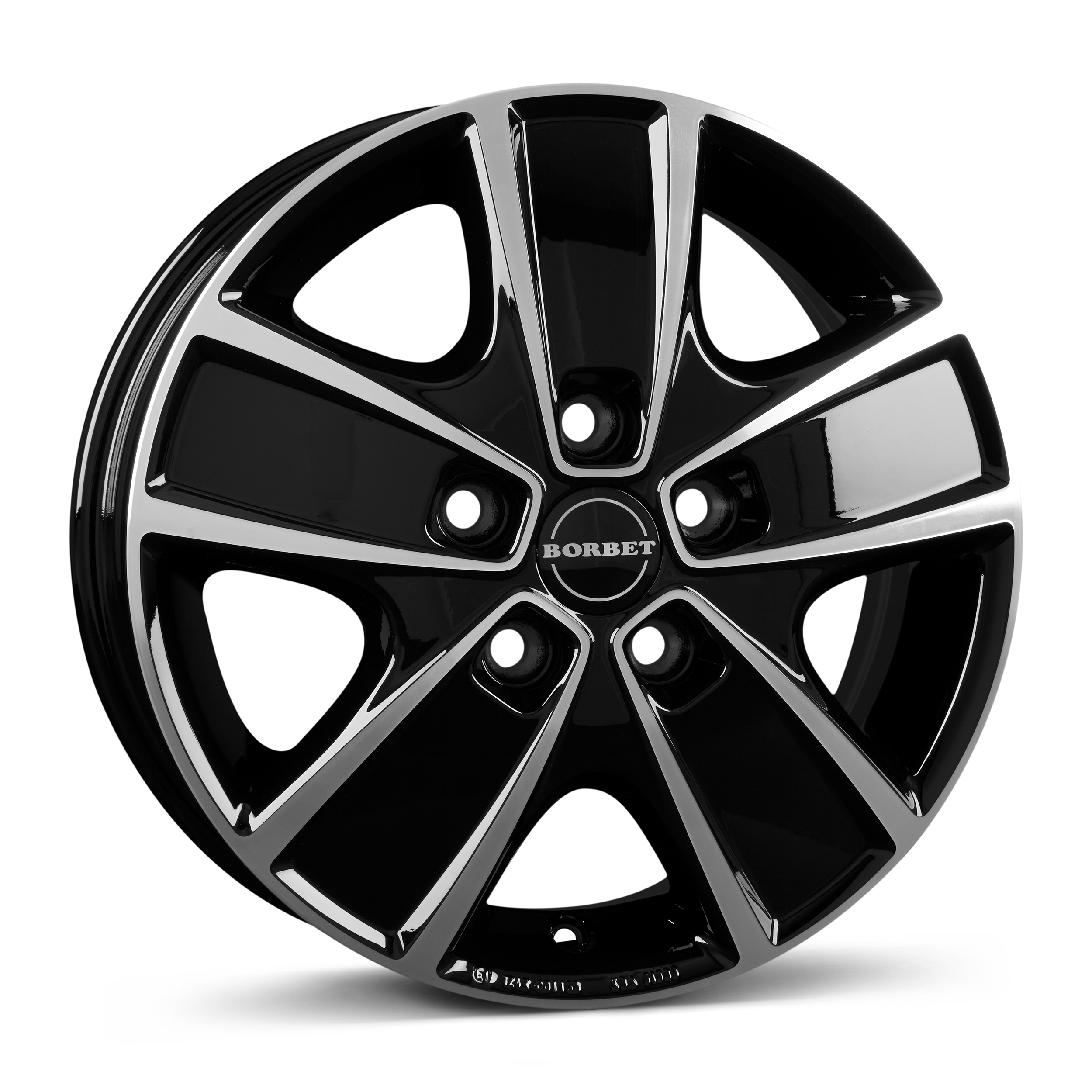 Borbet CWG Black Polished Alloy Wheel Product Image #1