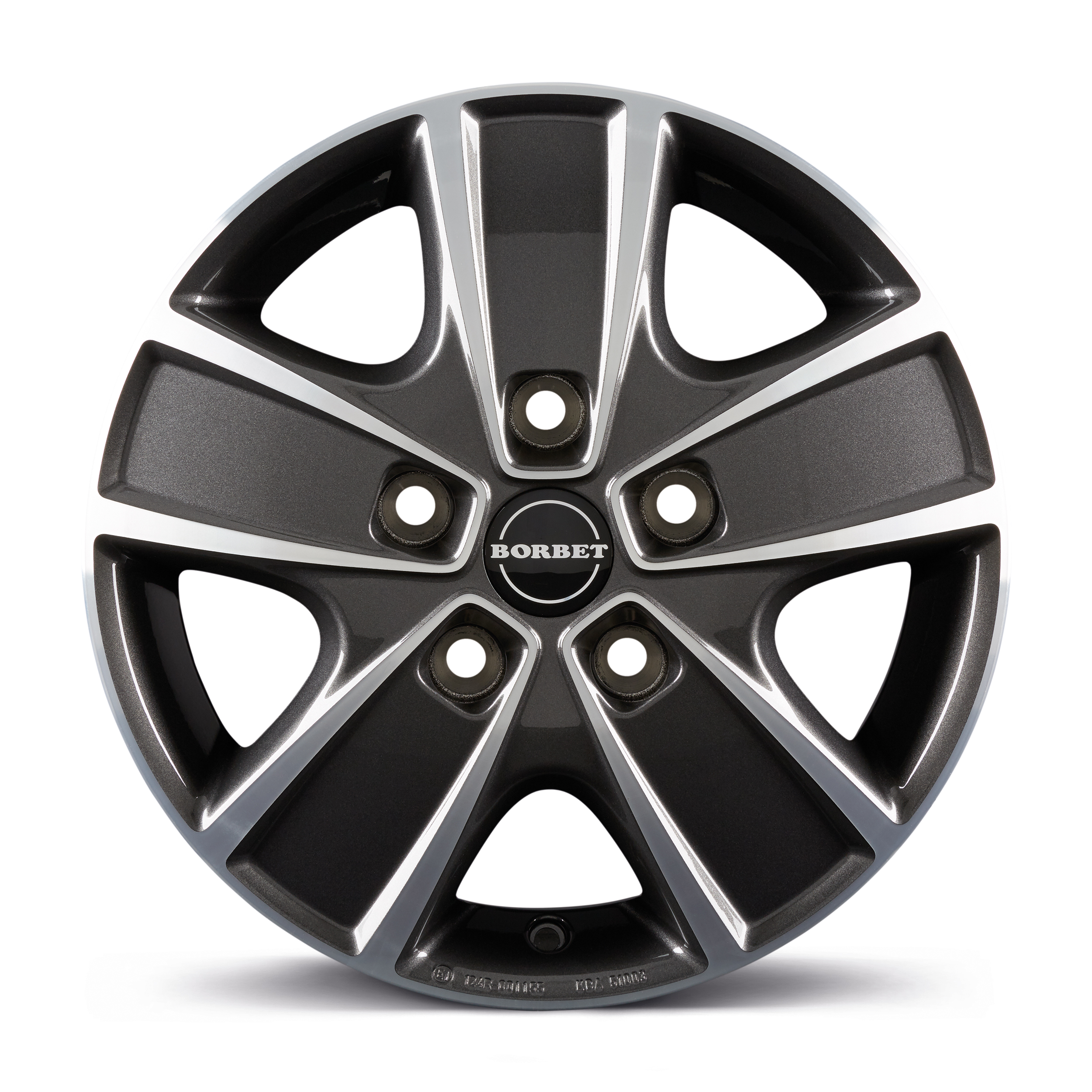 Borbet CWG Mistral Anthracite Glossy Polished Alloy Wheel Product Image #2