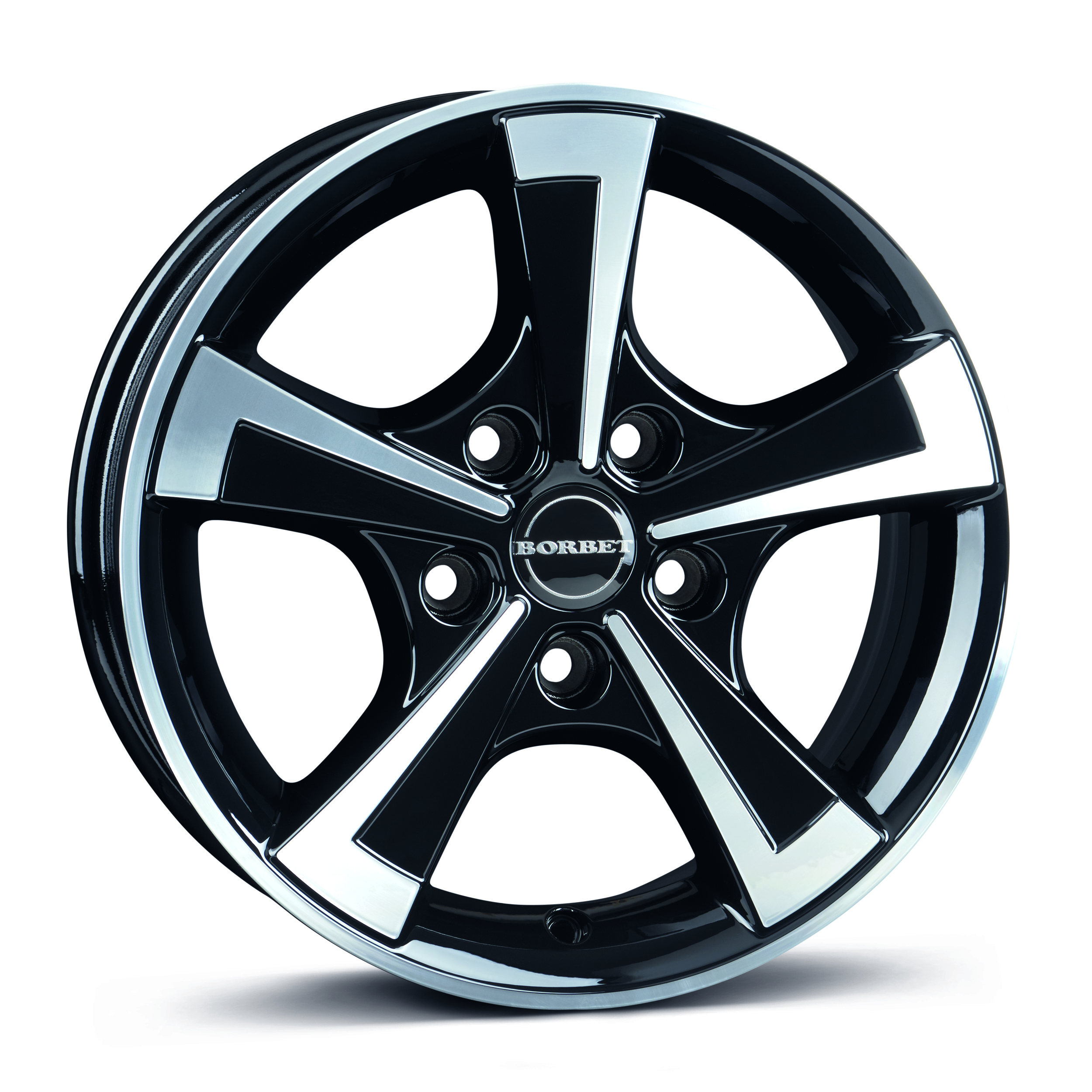 Borbet CWT Black Glossy Polished Alloy Wheel Product Image #1