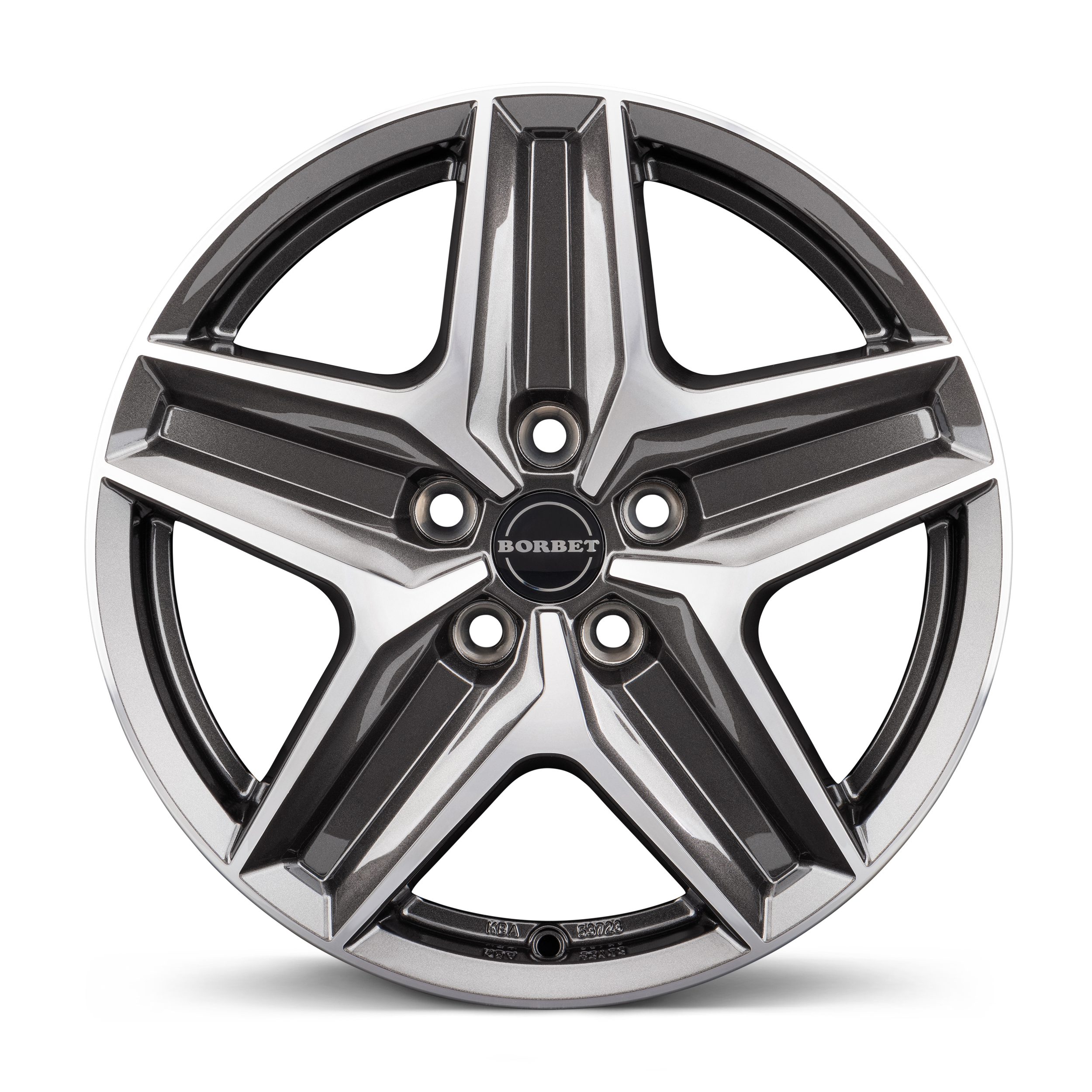 Borbet CWZ Mistral Anthracite Glossy Polished Alloy Wheel Product Image #1