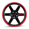 Borbet DB8GT2 black matt rim red Wheel Img 2