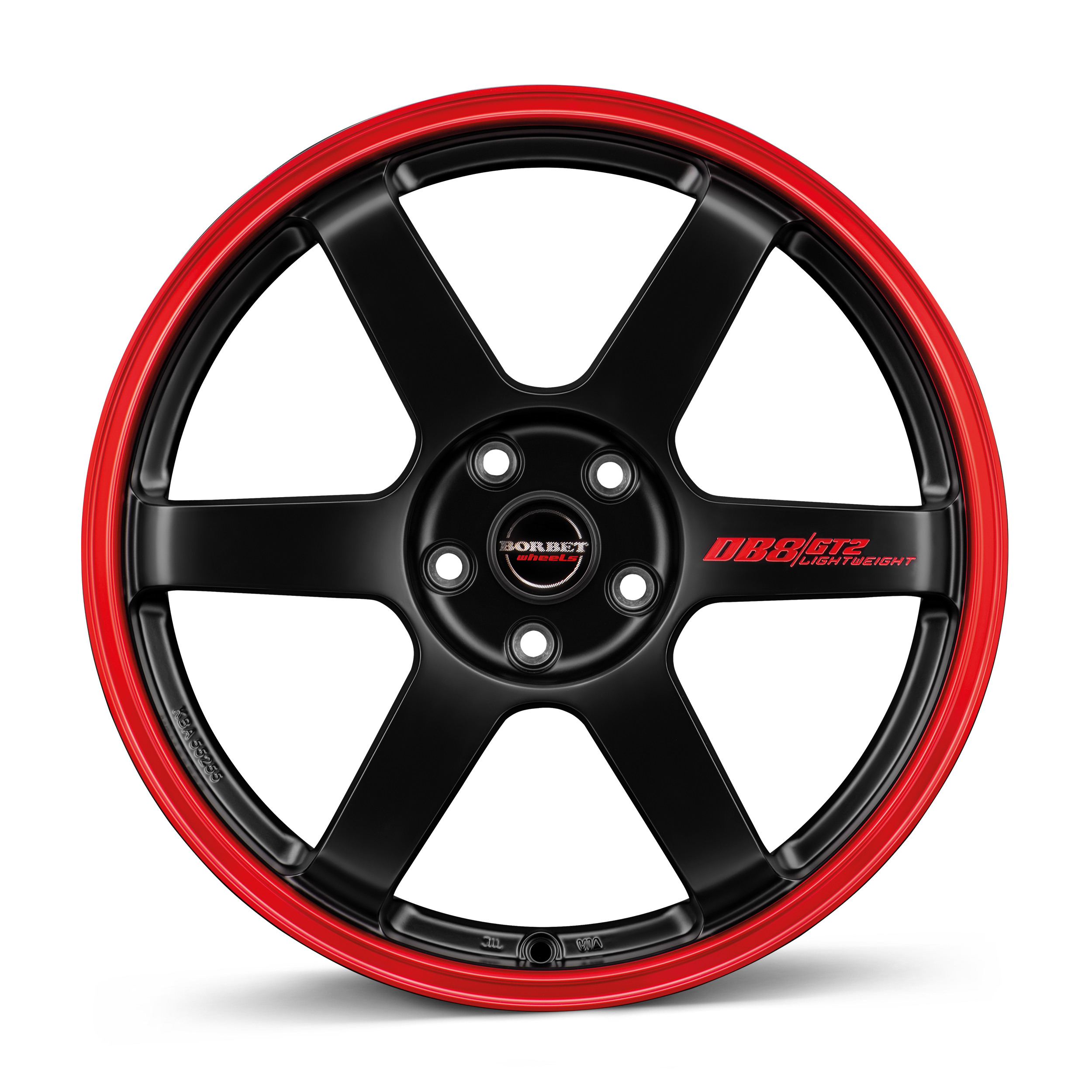 Borbet DB8GT2 black matt rim red Alloy Wheel Product Image #2