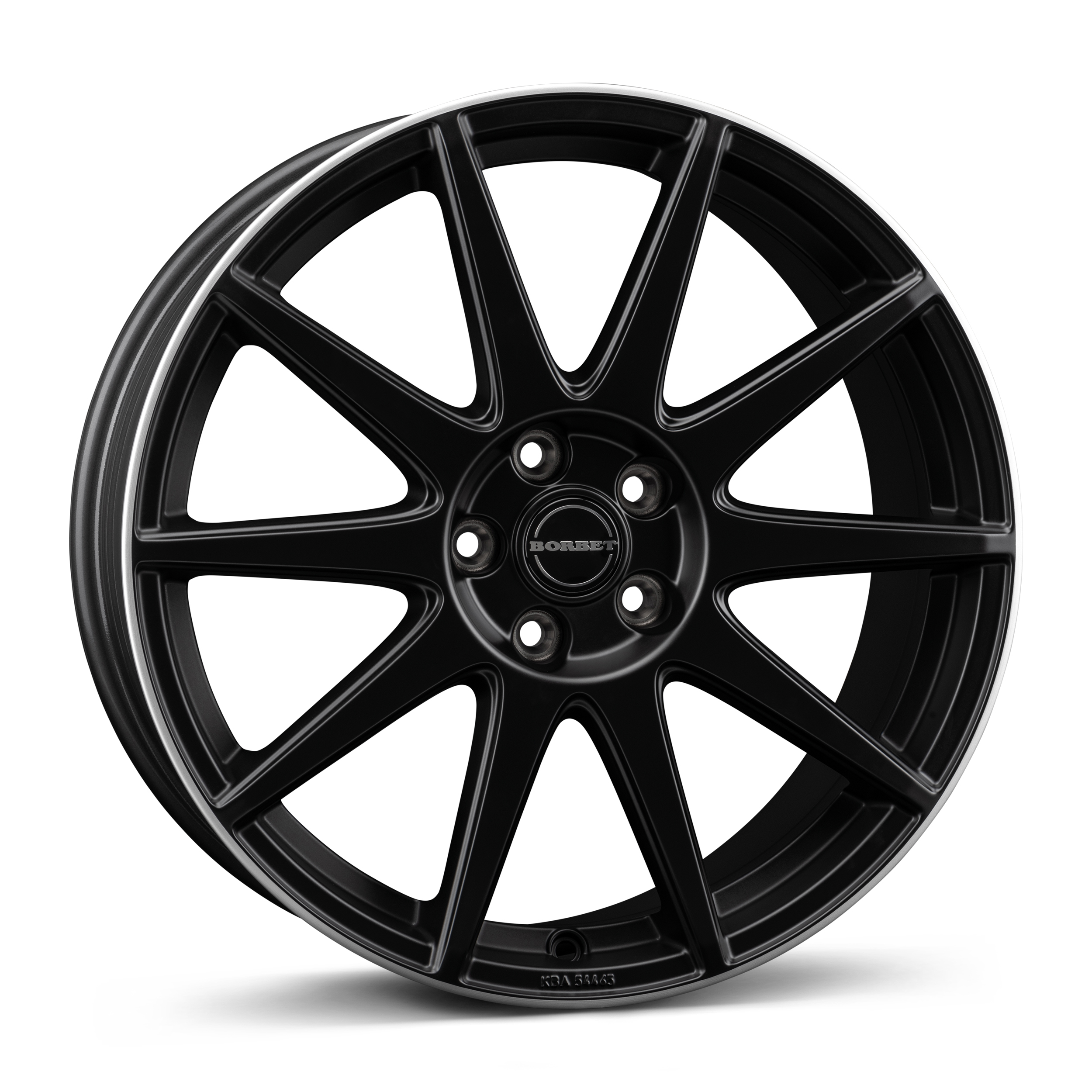 Borbet GTX black matt rim silver Alloy Wheel Product Image #1