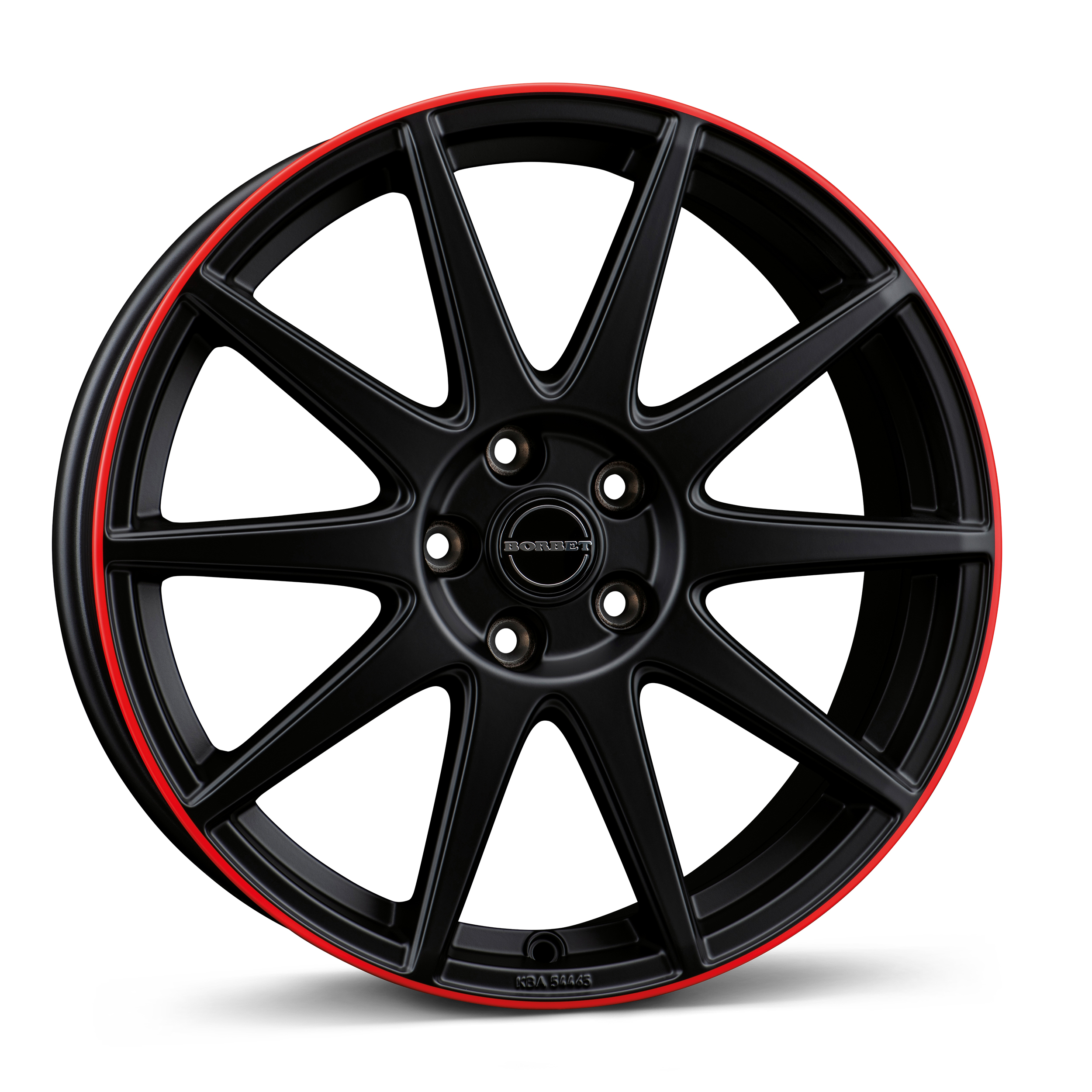 Borbet GTX black matt rim red Alloy Wheel Product Image #1