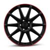Borbet GTX black matt rim red Wheel Img 2