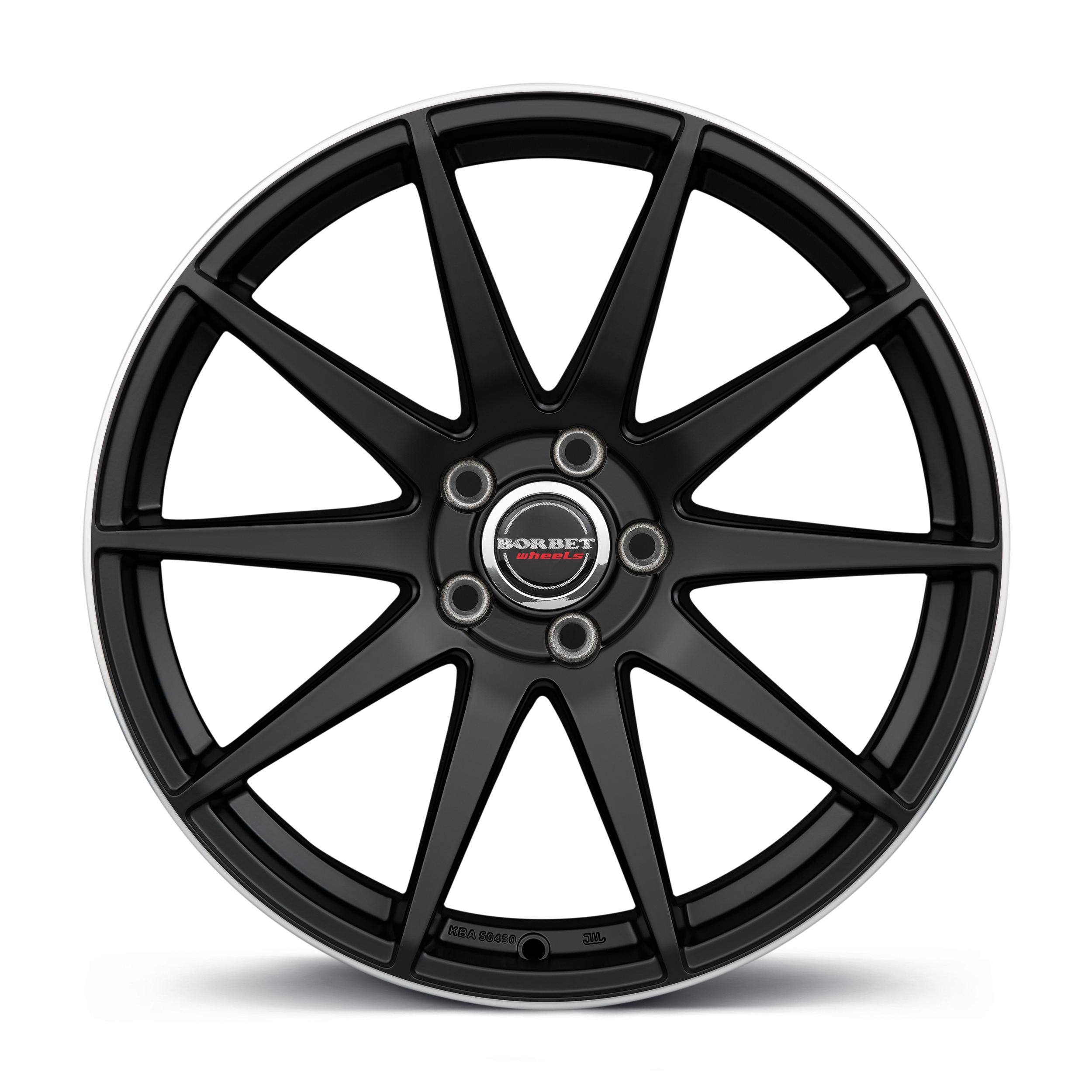 Borbet GTX Matt Black Rim Polished Alloy Wheel Product Image #3
