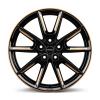 Borbet LX19 Black Glossy Gold Spoke Rim Wheel Img 1