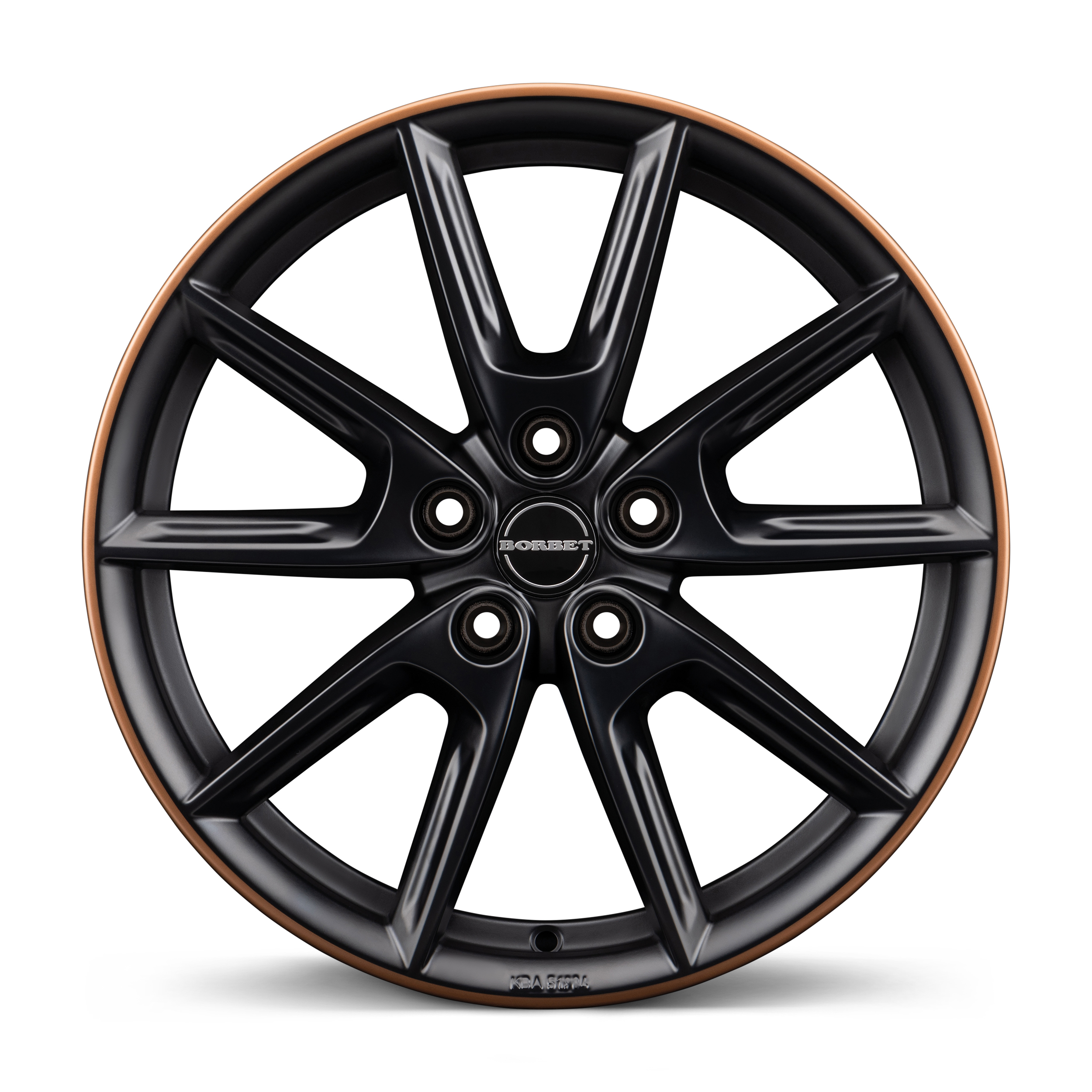 Borbet LX19 Black Matt Rim Copper Alloy Wheel Product Image #1