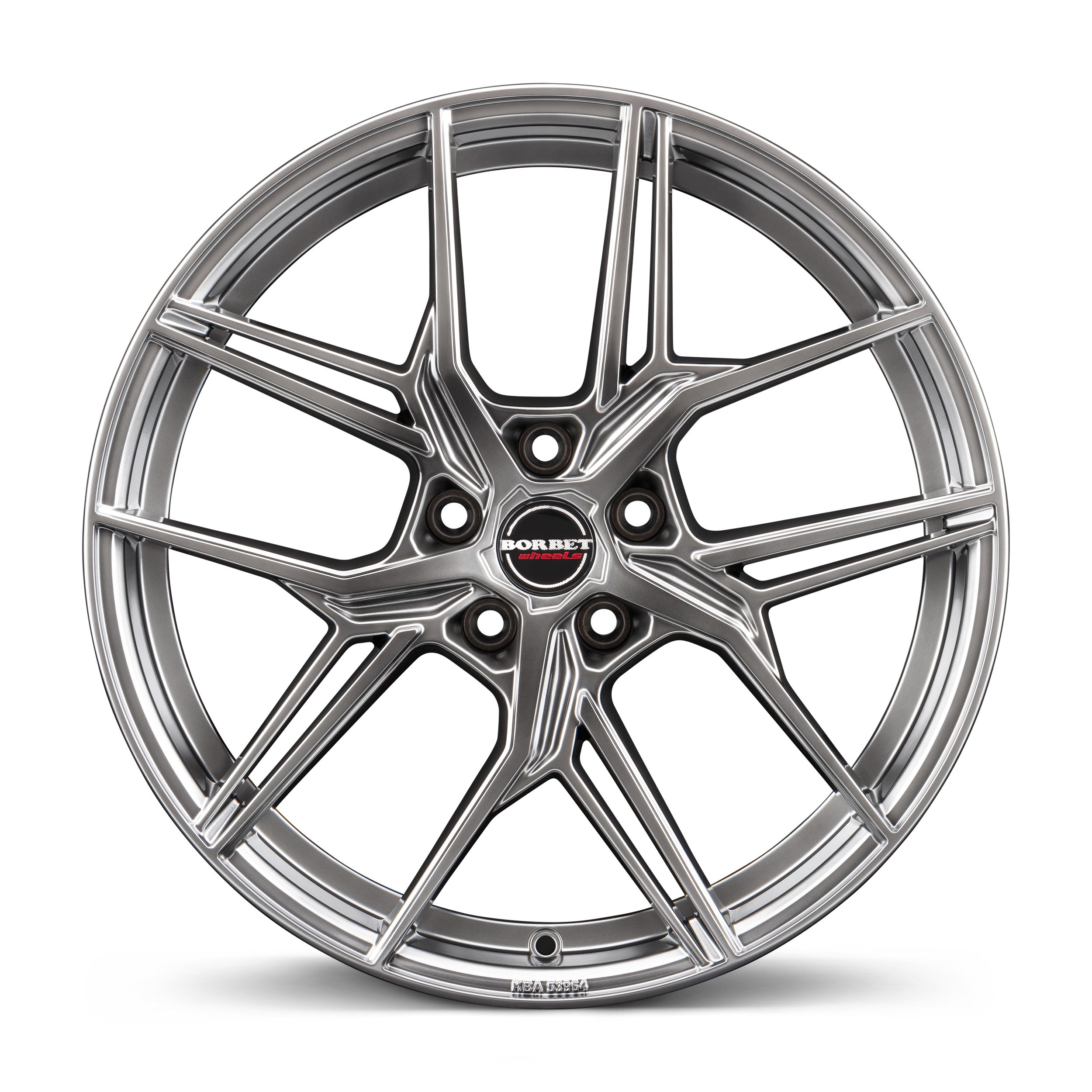 Borbet QX Hyper Black Silver Alloy Wheel Product Image #1