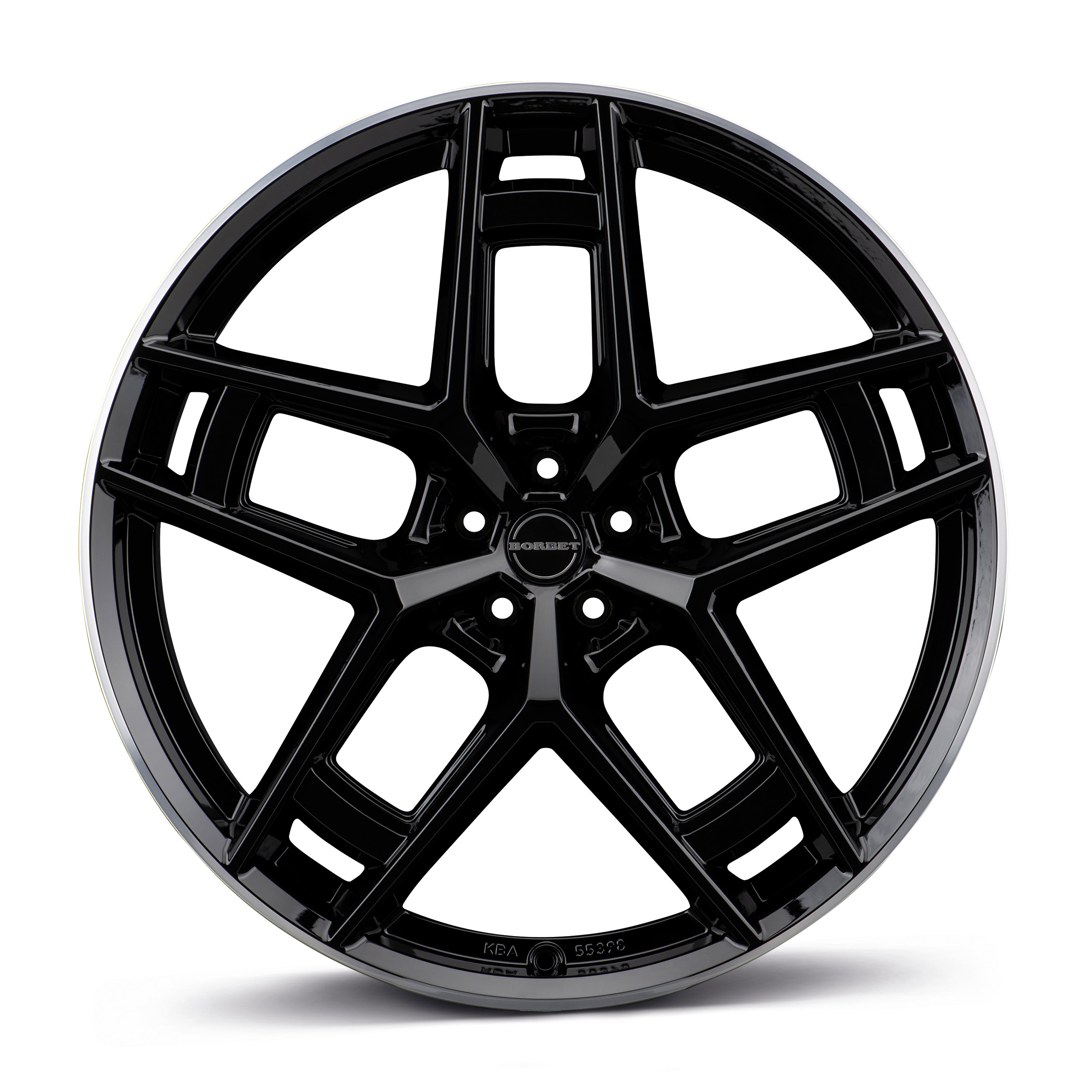 Borbet TF Black Rim Polished Glossy Alloy Wheel Product Image #1