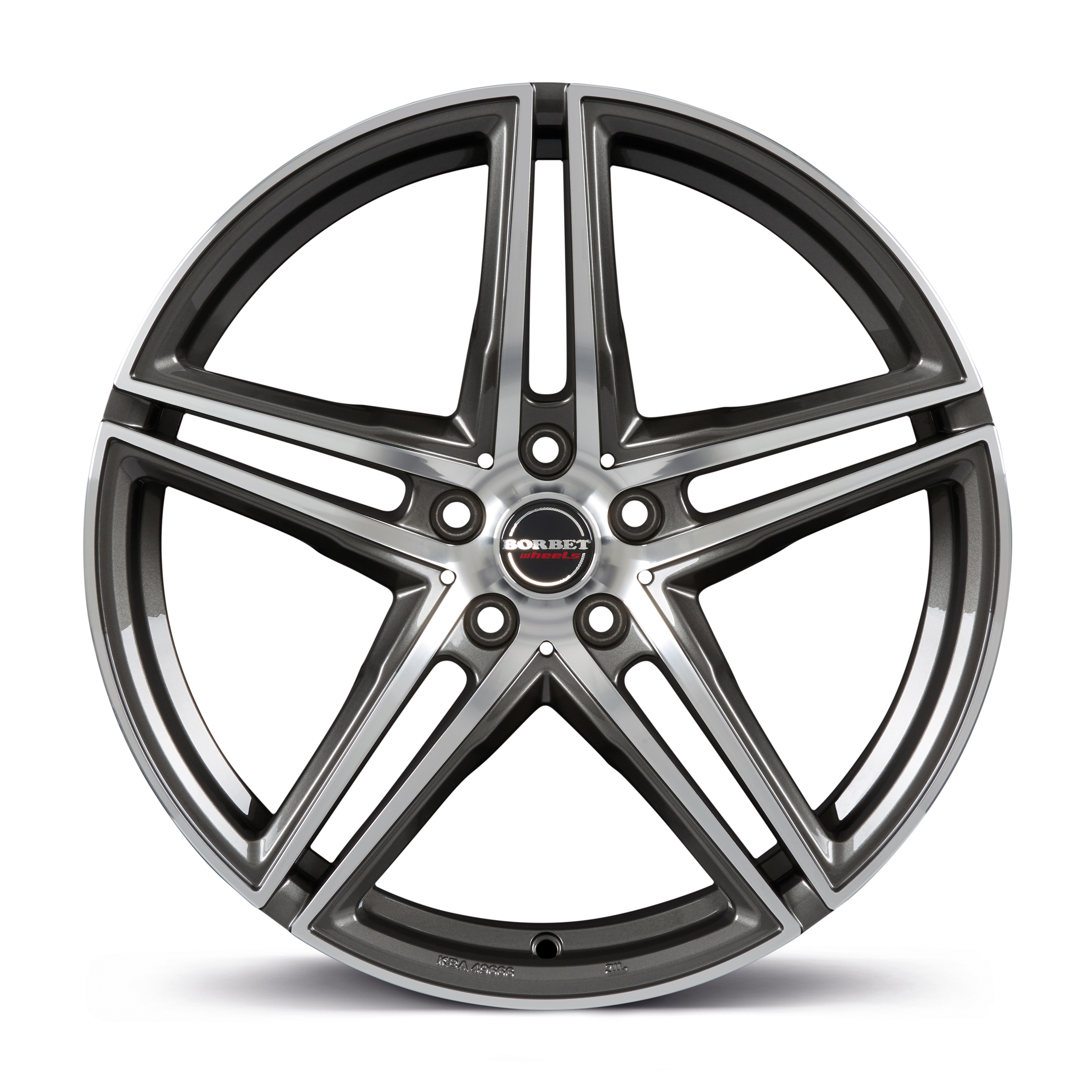 Borbet XRT Graphite Polished Alloy Wheel Product Image #3
