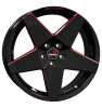 Borbet A New Black Red Glossy Wheel Img 2