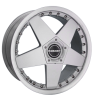 Borbet A 2pc Silver Rim Lip Polished Wheel Img 1