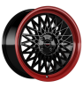 Borbet B Black Rim Red Wheel Img 1