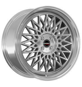 Borbet B Silver Rim Polished Alloy Wheel for Kia Carens FG - Sizes 18in, 19in
