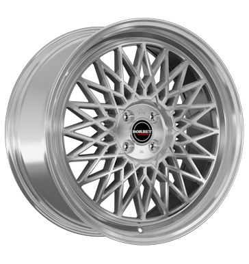 Borbet B Silver Rim Polished Alloy Wheel Product Image #2