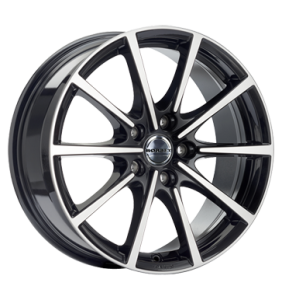 18" Borbet BL5 Black Polished alloy wheel