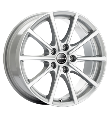 Borbet BL5 Brilliant Silver Alloy Wheel Product Image #2