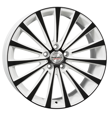 Borbet BLX White Black Glossy Alloy Wheel Product Image #2
