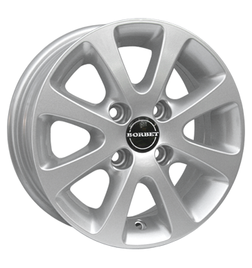 Borbet BO 01 Crystal Silver Alloy Wheel Product Image #1