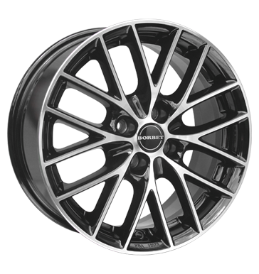 Borbet BS4 Black Polished Alloy Wheel Product Image #2