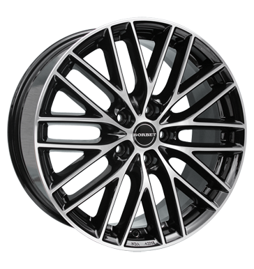 Borbet BS5 Black Polished Alloy Wheel Product Image #2