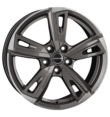 Borbet BU1 Mistral Anthracite Glossy Polished Alloy Wheel Product Image #2