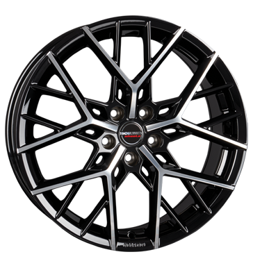Borbet BY Black Glossy Polished Alloy Wheel Product Image #1