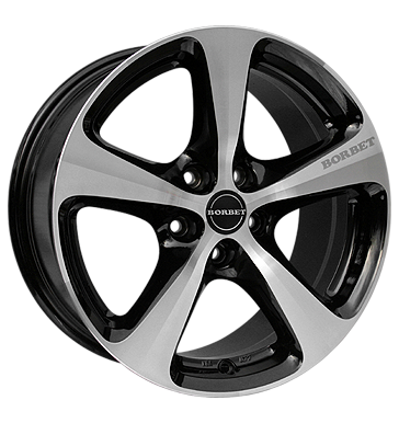 Borbet CC Black Split Brushed Alloy Wheel Product Image #1