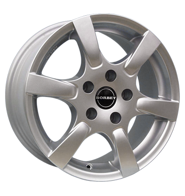 Borbet CR Silver Painted Alloy Wheel Product Image #1