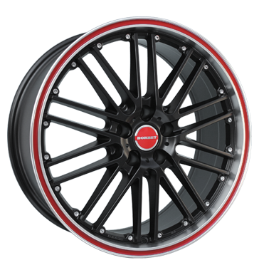 Borbet CW2 Black Red Line Alloy Wheel Product Image #2