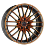 Borbet CW4 Black Orange Glossy Wheel Img 2
