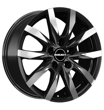 Borbet CW5 Matt Black Polished Alloy Wheel Product Image #2
