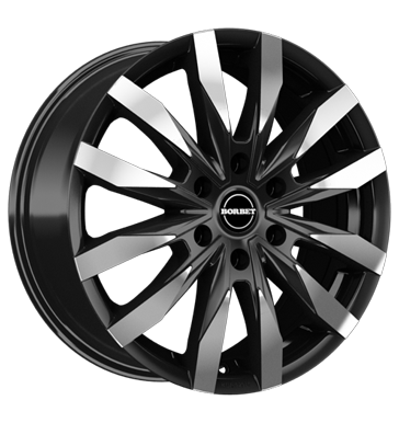 Borbet CW6 Matt Black Polished Alloy Wheel Product Image #2