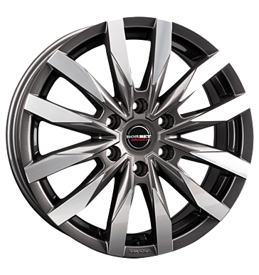 Borbet CW6 Mistral Anthracite Glossy Polished Alloy Wheel Product Image #2
