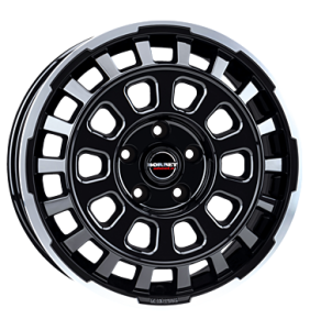 18" Borbet CW7 Black Rim Polished Glossy alloy wheel