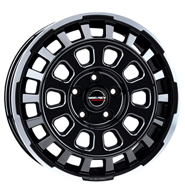 Borbet CW7 Black Rim Polished Glossy Alloy Wheel Product Image #2