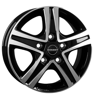 Borbet CWD Black Glossy Polished Alloy Wheel Product Image #2
