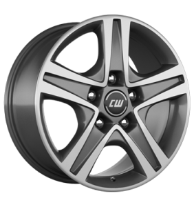 Borbet CWD Mistral Anthracite Glossy Polished Alloy Wheel for Peugeot Boxer Y - Sizes 15in, 16in