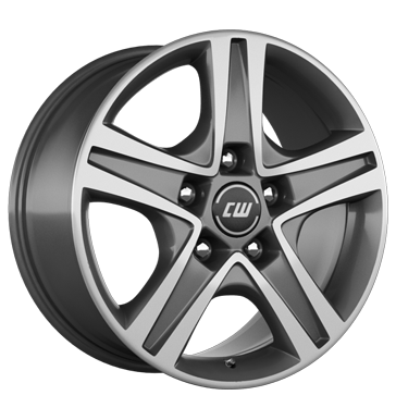 Borbet CWD Mistral Anthracite Glossy Polished Alloy Wheel Product Image #2