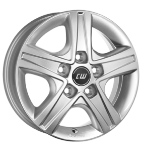 Borbet CWD Crystal Silver Alloy Wheel for Citroën Jumpy V - Sizes 17in
