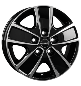 Borbet CWG Black Polished Alloy Wheel for Peugeot Boxer Y - Sizes 16in