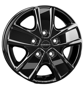 Borbet CWG Glossy Black Alloy Wheel for Peugeot Boxer Y - Sizes 16in